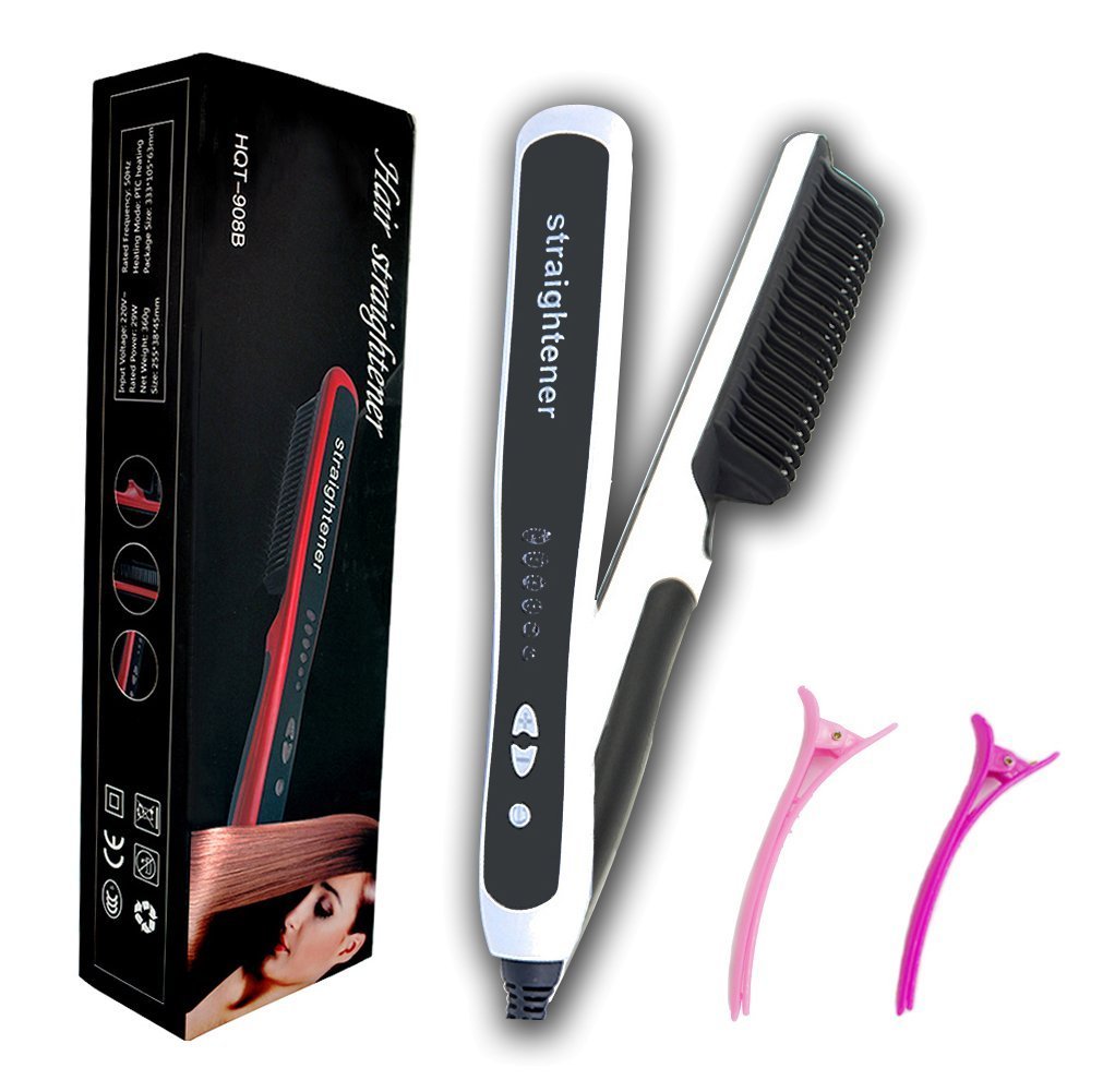 hot comb on white hair