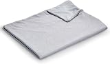 EXQ Home Weighted Blanket Cover 41x60-Twin Size Premium Soft for Kids Weighted Blanket with Zipper,Machine Washable Duvet Cover for Hot Sleeper in Summer(Grey,Duvet Cover Only)
