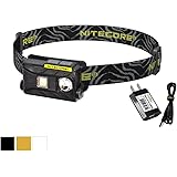 Nitecore NU25 360 Lumen Triple Output - White, Red, High CRI - 0.99 Ounce Lightweight USB Rechargeable Headlamp with LumenTac Power Adapter