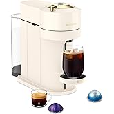Nespresso Vertuo Next Coffee and Espresso Maker by De'Longhi, Creamy White and Gold
