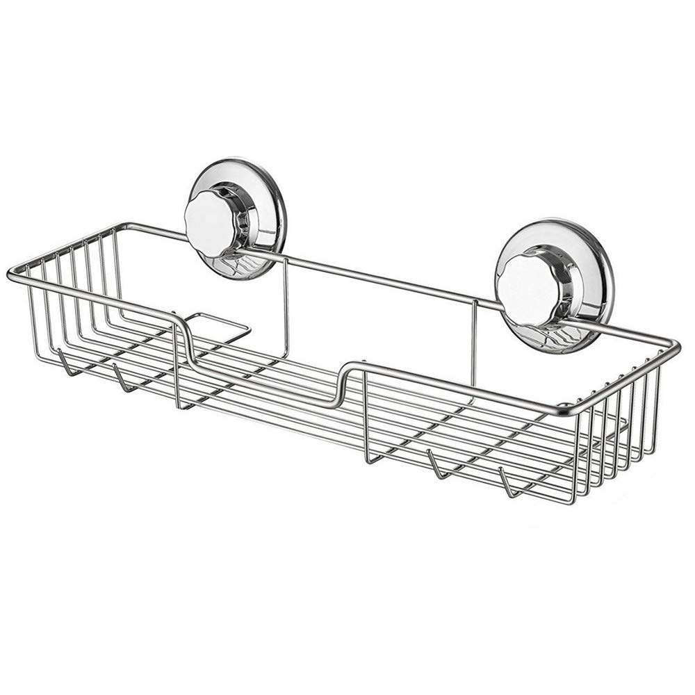 Photo 1 of **MISSING SUCTION CUPS***iPEGTOP L-4 Strong Suction Cup Shower Caddy Bath Shelf Storage, Combo Organizer Basket for Shampoo, Soap, Conditioner, Razor Bathroom Accessories - Rustproof Stainless Steel, Chrome