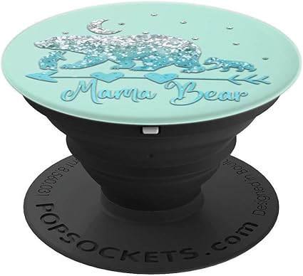 Amazon Com Ice Light Blue Mama Bear Two Cubs On Mint Green