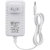 15W Power Cord for Alexa Echo Spot, Echo Dot (3rd / 4th / 5th Gen), White | For Fire TV Cube, Show 5, Pop, Dot with Clock, Replacement Power Adapter Supply