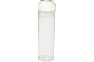 Hydronix EC-2510C Clear Empty Standard Size Water Filter Cartridge, Durable Construction Universal Pre/Post Use 2.5 x 10