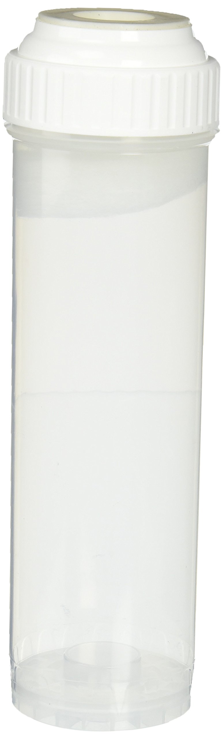 Photo 1 of Hydronix EC-2510C Clear Empty Standard Size Water Filter Cartridge, Durable Construction Universal Pre/Post Use 2.5 x 10