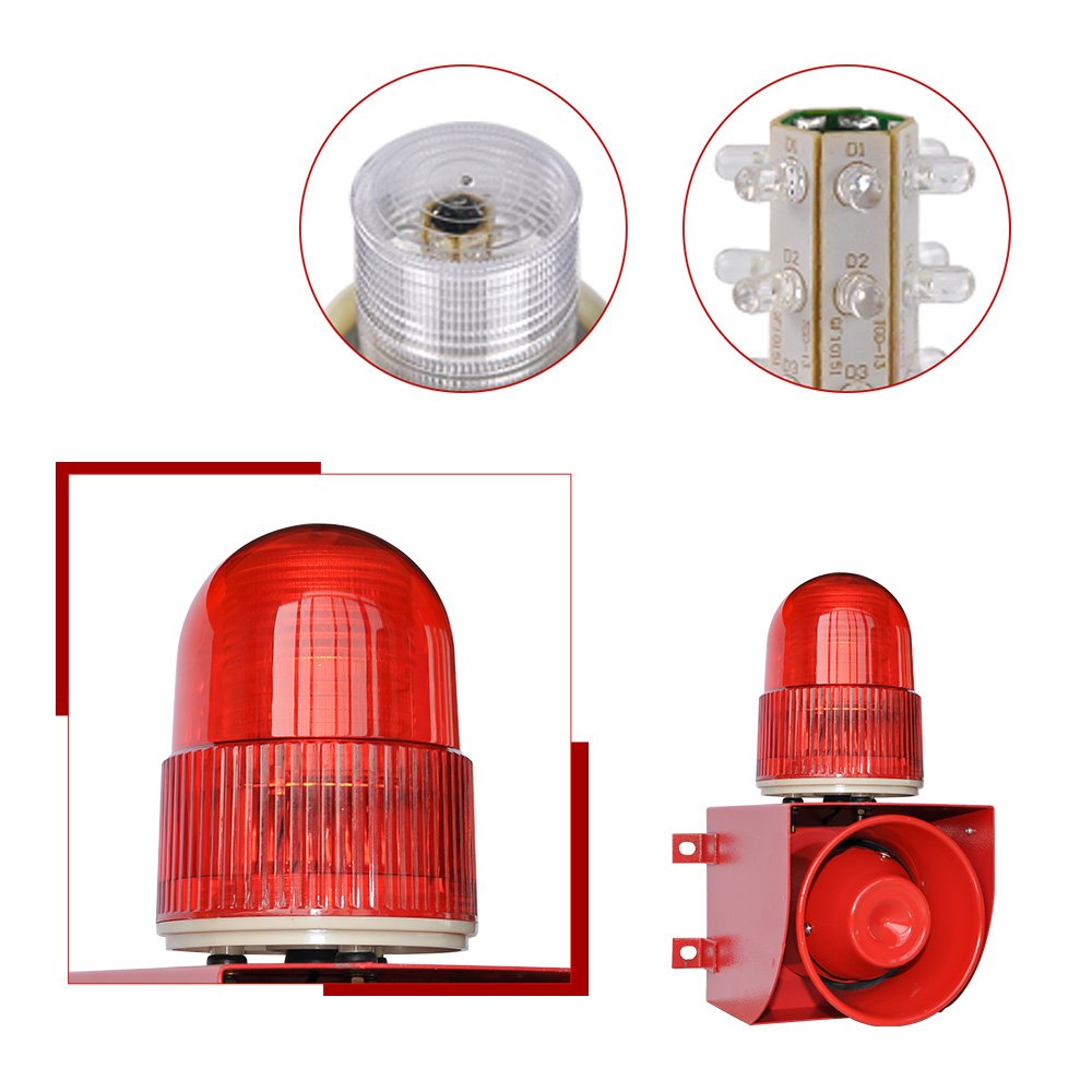 Amazon.com: YS-01 DC24 V Industrial sonido y luz alarma ...