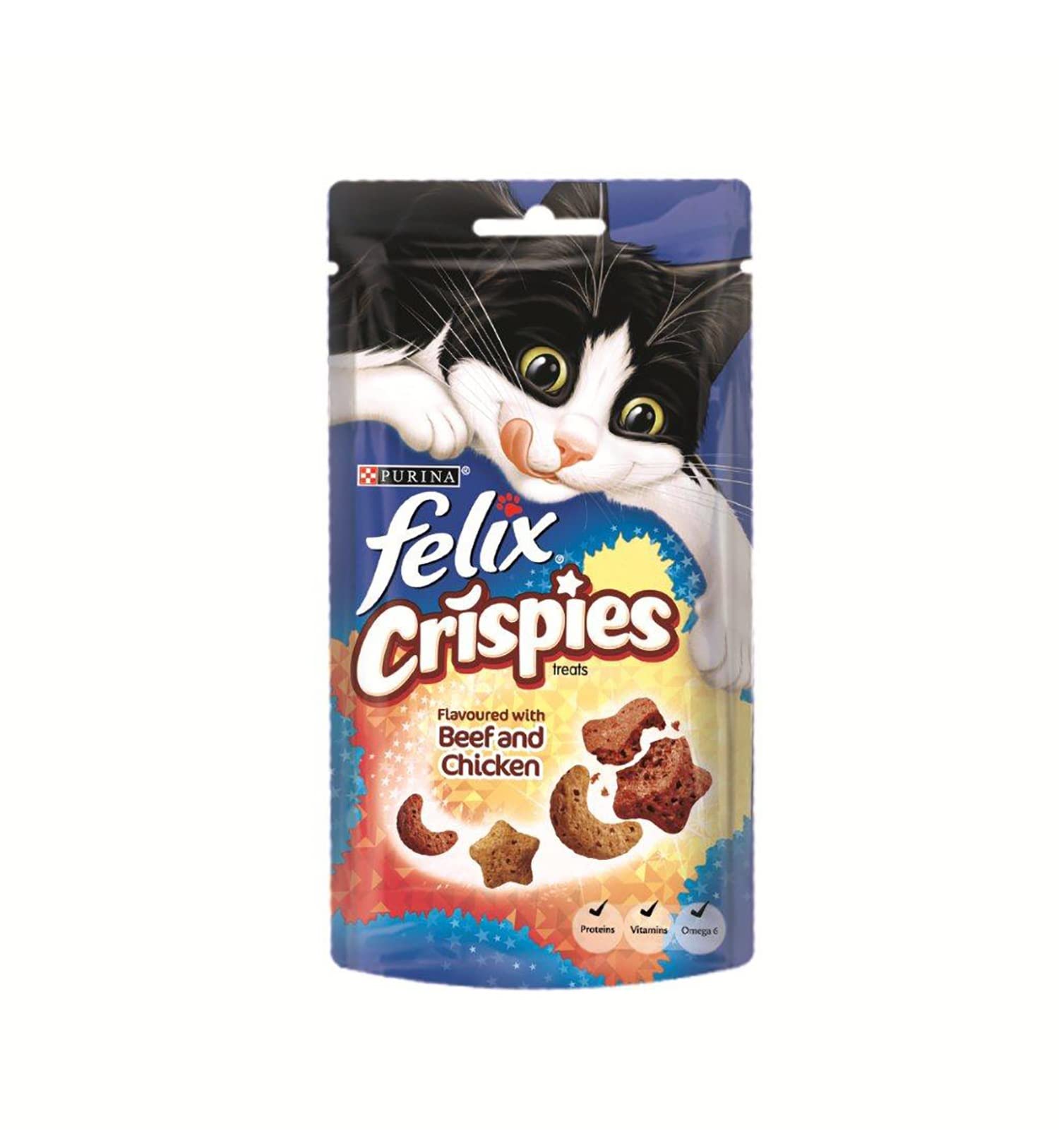 Felix Cat Treats (Crispies Beef And Chicken 3 x 45g)