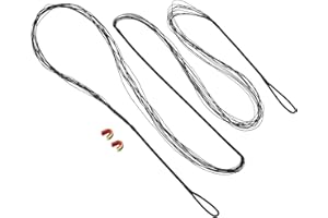 PATIKIL Bow String Replacement, Recurve Bowstring with Nock Point for Traditional Recurve Bow