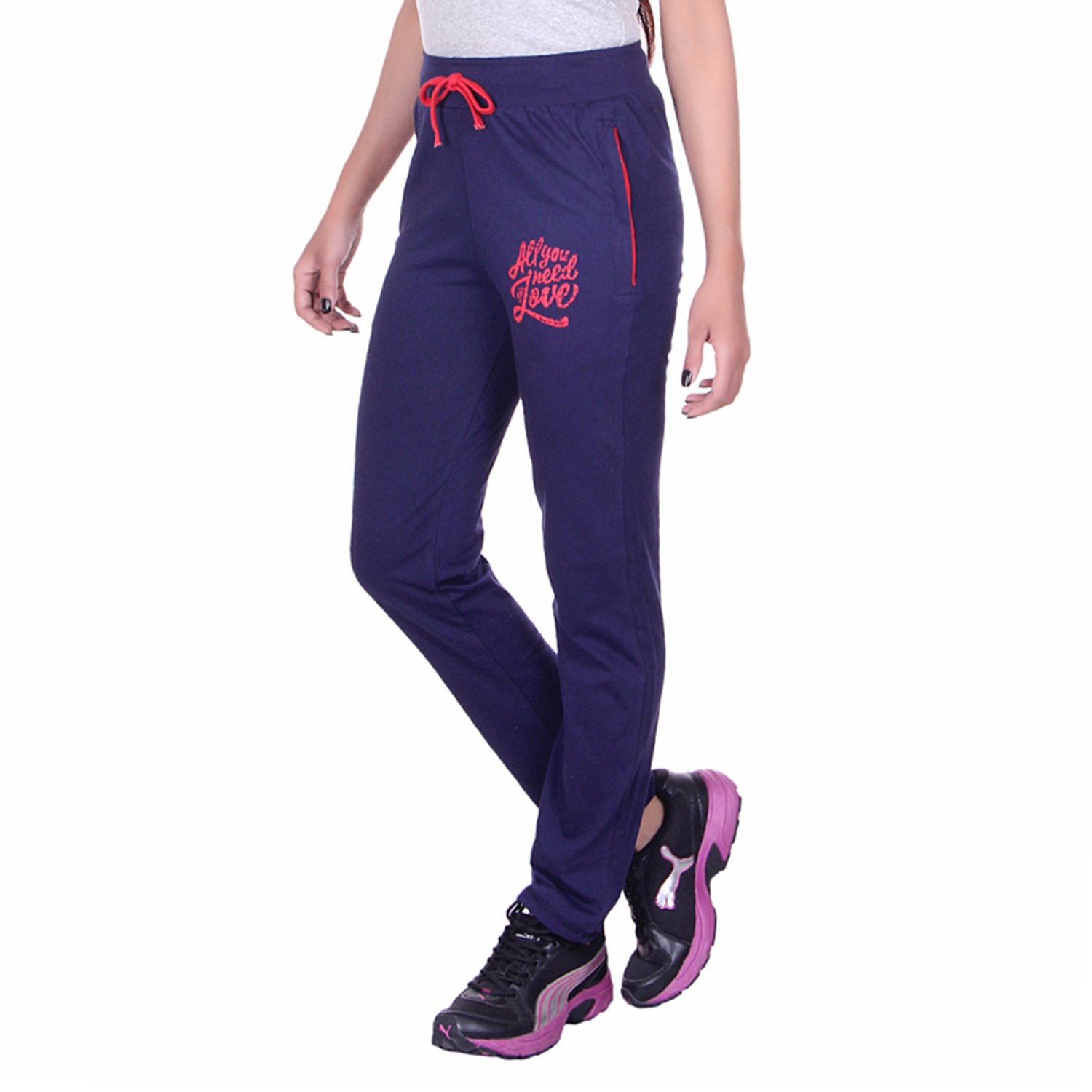 dfh women's cotton track pant