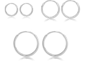 Limerencia G23 Titanium Slim Huggie Hoop Earrings, Hypoallergenic F136 Implant Grade Pure Titanium for Sensitive Ears
