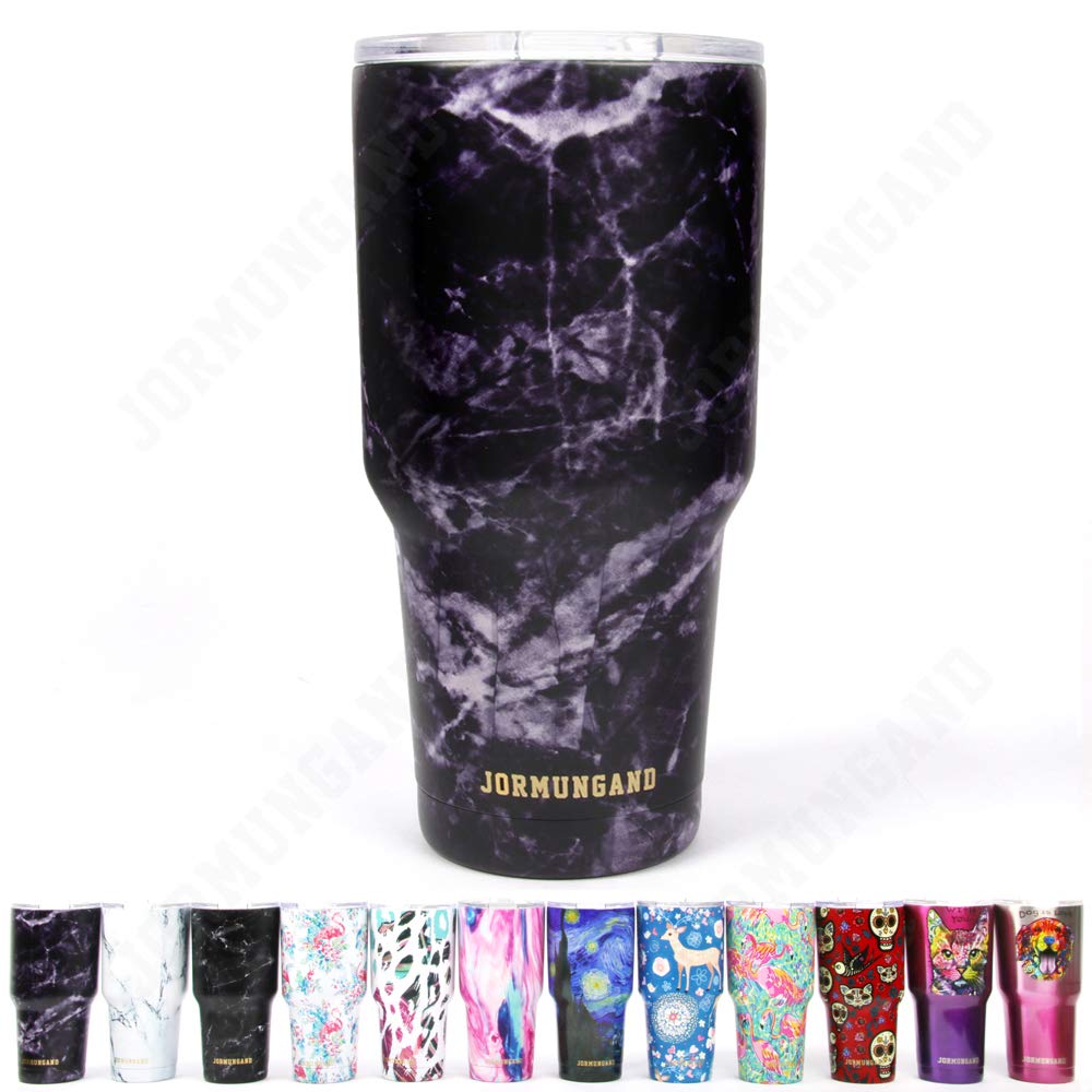 Jormungand Tumbler 30oz Stainless Steel Vacuum Insulated Travel Mug with Lid of Straw Friendly Double Wall Coffee Cup Amethyst
