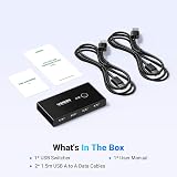 UGREEN USB 2.0 Switch 4 Ports for 2 PCs Keyboard Mouse Scanner Printer view 8
