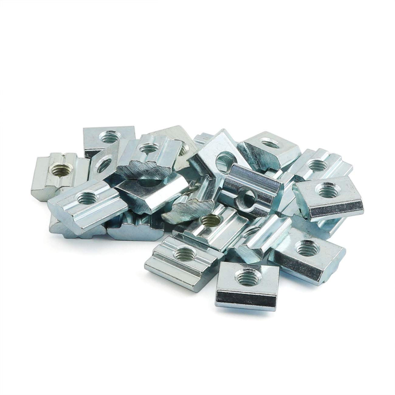 PZRT 24PCS 20 Series M5 T-Nut Sliding Nut T-Slot Nut for Aluminum Extrusion Profile 2020 Series Slot Groove 6mm