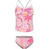 Girls Two Piece Swimsuits Tankini Bathing Suit for Kids Hawaiian Swimwear Set 3-16 Years