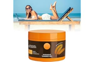 FAUPPT Luxury Intensive Tanning Gel, 2024 Newest Carrot Sun Tanning Gel to Keep Tanned, Natural Tanning Accelerator Cream Gel, Intensive Tanning Gel for Sunbed Outdoor Sun Tanning (1PC)