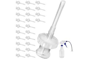 25-Pack of Ear Washer Disposable Tips/Replacement Tubes - Compatible with Doctor Easy (TM) Elephant and Rhino Ear Washers Sys