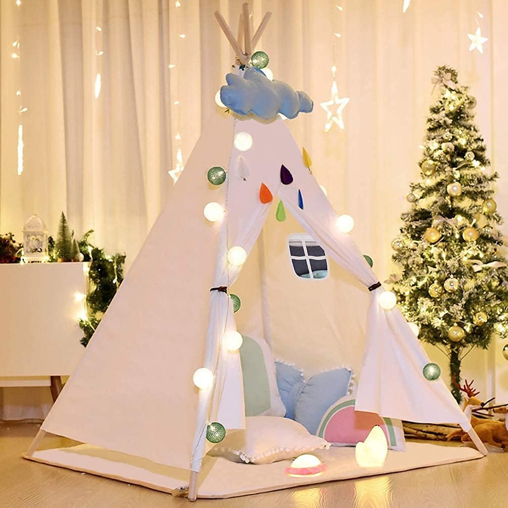 Triclicks Kids Teepee Play Tent Indian Children Wigwam Tipi Play House - Image 4