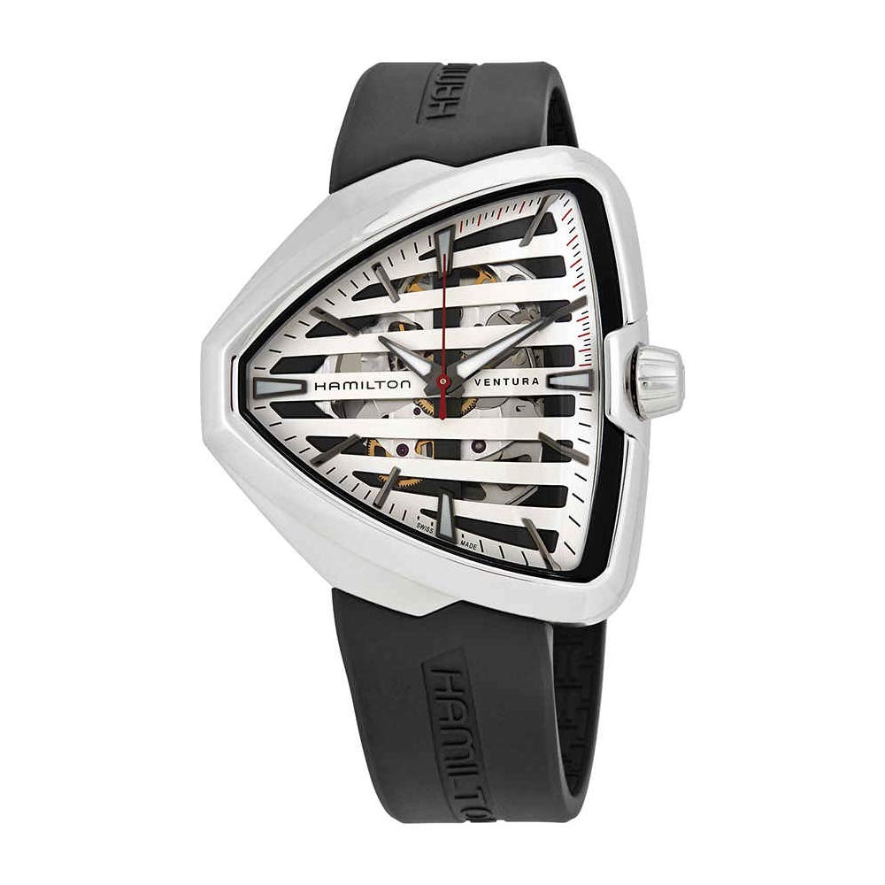  Hamilton Ventura Elvis80 Silver Dial Silicone