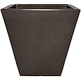 Productos Tusco CTR20BK Cosmopolitan Redondo Garden Macetero, 50,8 Cm, Negro