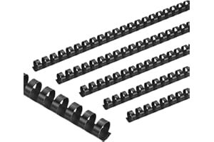 PATIKIL 16mm (5/8") Plastic Binding Combs, 50 Pcs 21 Rings Comb Binding Spines 120 Sheet Capacity Letter Size for Binding Pap