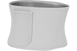 Fenteer Sweat Waist Trimmer Increased Core Stability Adjustable Sweat Band Stomach Wrap for Running Yoga Workout Women Men