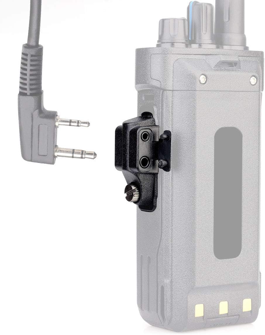 Retevis Earpiece Headset Adaptor Adaptor Audio Converter Compatible with HD2 DMR Digital Two Way Radio HA1UV RT648 RT29 NR630S NR40 Motorola GP328Plus Walkie Talkies 2 pin Adapter (1 Pcs) - Image 5