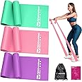 Resistance Bands for Working Out, Exercise Bands for Physical Therapy, Stretch, Recovery, Pilates, Rehab, Strength Training and Yoga Starter Set