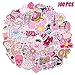 DYNOSON 100 Pcs VSCO Stickers Water Bottles Pink Cute Theme Waterproof Aesthetic Trendy Vsco Vinyl Stickers Decals for Laptops, Computers, Hydro Flasks - Suitable for Teens Kids Girls and Boys