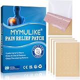 MYMULIKE 20Pcs Pain Relief Patches Heat Patches 12h Long Lasting Knee Back