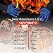 HoMii BBQ Gloves 1472℉ Extreme Heat Resistant, Oven Silicone Glove Kitchen Oven Mitts Grilling Glove for Cooking, Kitchen, Baking, Fireplace, Grilling, 1 Pair (13 Inch)