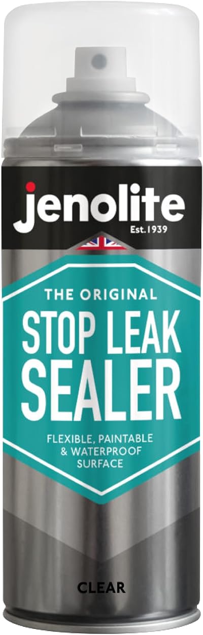 JENOLITE Stop Leak Sealer Spray CLEAR 400ml Gutter & Roof Sealant