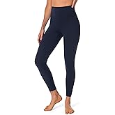 YUNOGA Womens High Waist Workout Leggings - 25 inches No Front Seam Tummy Control Yoga Pants