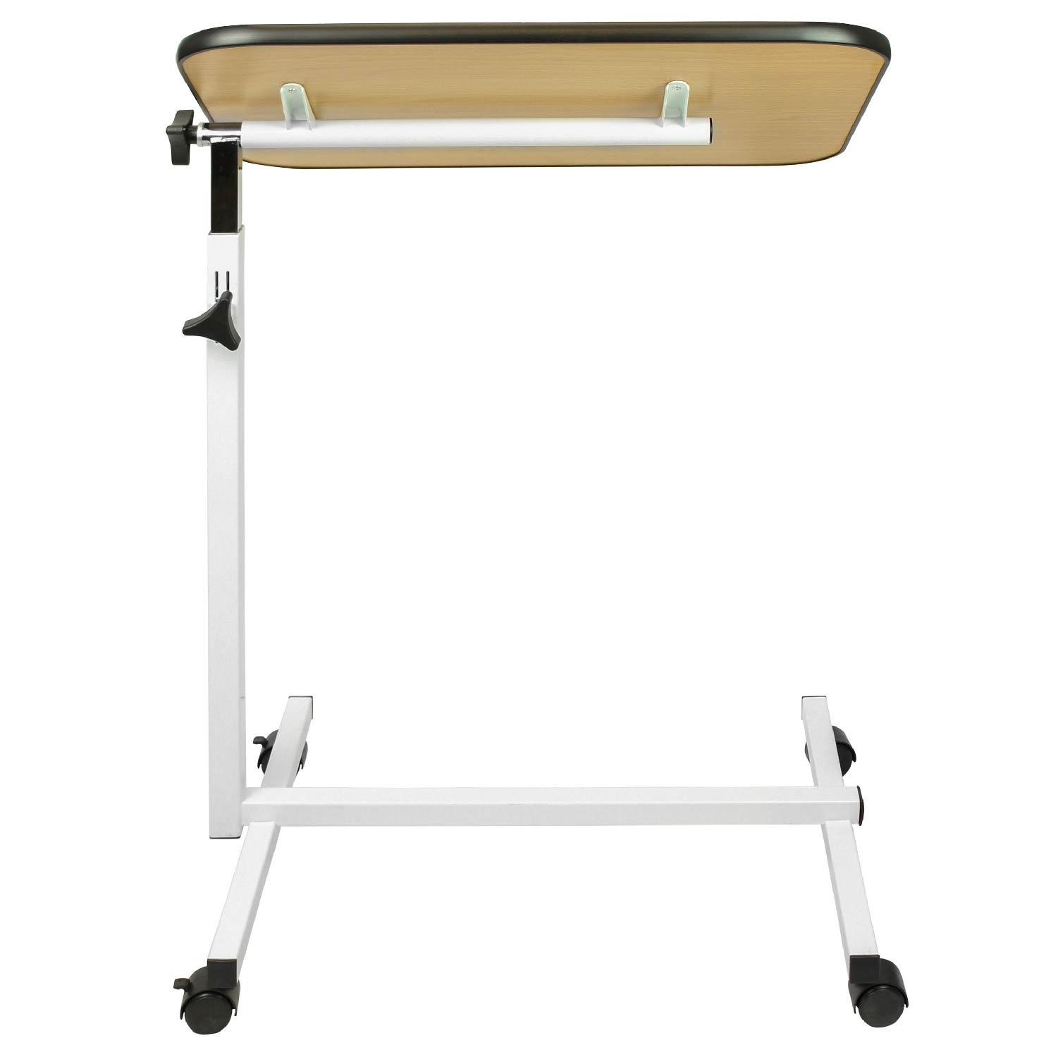 Galleon Overbed Table By Vive Swivel Tilt Top Rolling Tray Table Adjustable Bed Table For