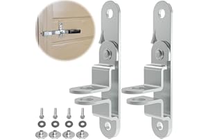 Fixirons 2 Pcs Cargo Trailer Door Hasp Keeper Bar Lock Handle Enclosed Car Hauler for Ramp Padlock Race Cargo Trailer Door Hasp Latch Lock with Screws Nut