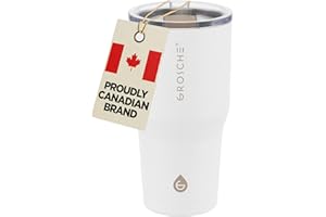 GROSCHE Yukon 20oz Insulated Coffee Mug with Lid Built Tough Travel Coffee Tumbler Mug Stainless Steel Vacuum Insulated Cup -