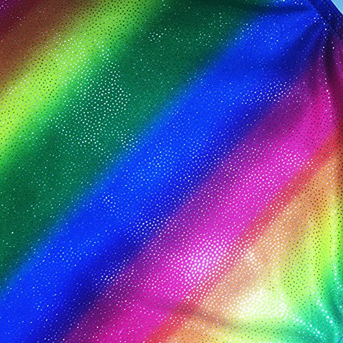 Nachvorn Girls' Gymnastics Leotard One-piece Sparkle Athletic Camisole, Rainbow 8 - Thumbnail 5