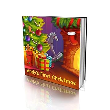 personalized baby's first christmas book