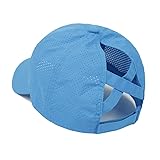 Bonvince Womens Criss Cross Ponytail Hat Quick