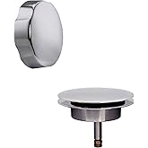 Westbrass A50TE-26 Standard 1-1/2" Replacement Trim for Cable Drive Bath Drain Waste & Overflow Assemblies, Polished Chrome