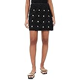 Never Fully Dressed Women's Black Crochet Shell Wrap Skirt