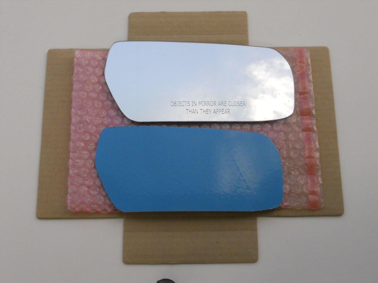 Replacement Mirror Glass with FULL SIZE ADHESIVE for CADILLAC CTS