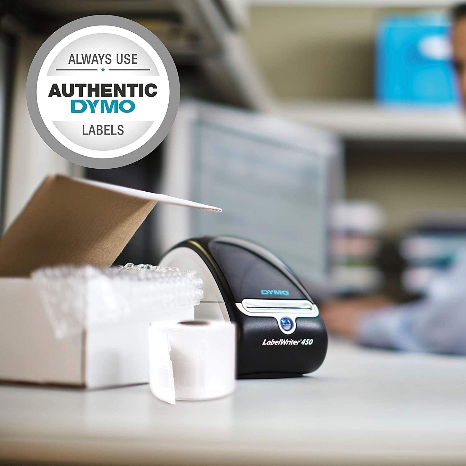 DYMO LabelWriter 450 Thermal Label Printer with 2 rolls of 350 White Mailing Address Labels : Office Products