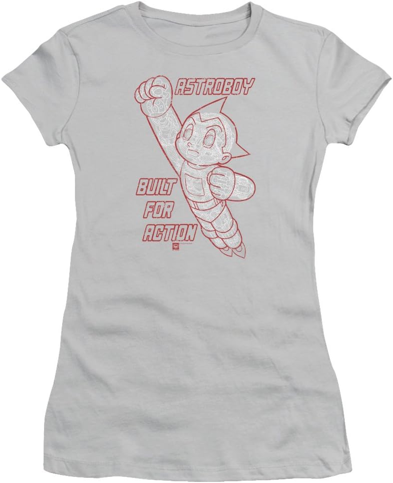 Other Cartoons Astro Boy Japanese Anime Show Built For Action Juniors Sheer T-Shirt Tee
