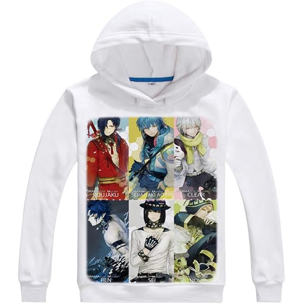 WANHONGYUE Sweat à Capuche SAO Kirito Cosplay - Polyester+Coton - Taille Asiatique (bien Vérifier)
