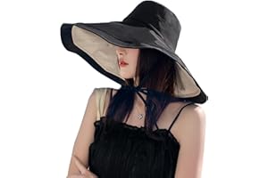 Drolasa Women Wide Brim Sun Hat Floppy Sun Visor UV Protection Beach Hat Breathable Summer Bucket Hat UPF 50 Fishing Hats