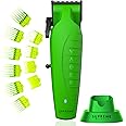 Supreme Trimmer Vader Clipper with DLC Taper Blade STC5098 | 210 Min Run Time 7500 RPM Hair Trimmer | Professional Brushless Motor Barber Clipper | Acid