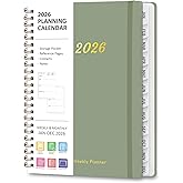 2026 Planner, Weekly and Monthly Calendar Planning Agenda, Jan 2026 - Dec 2026, Academic Planner Book, Desk Accessories and Office Supplies for women & men - A5 (6.3'' x 8.5'')