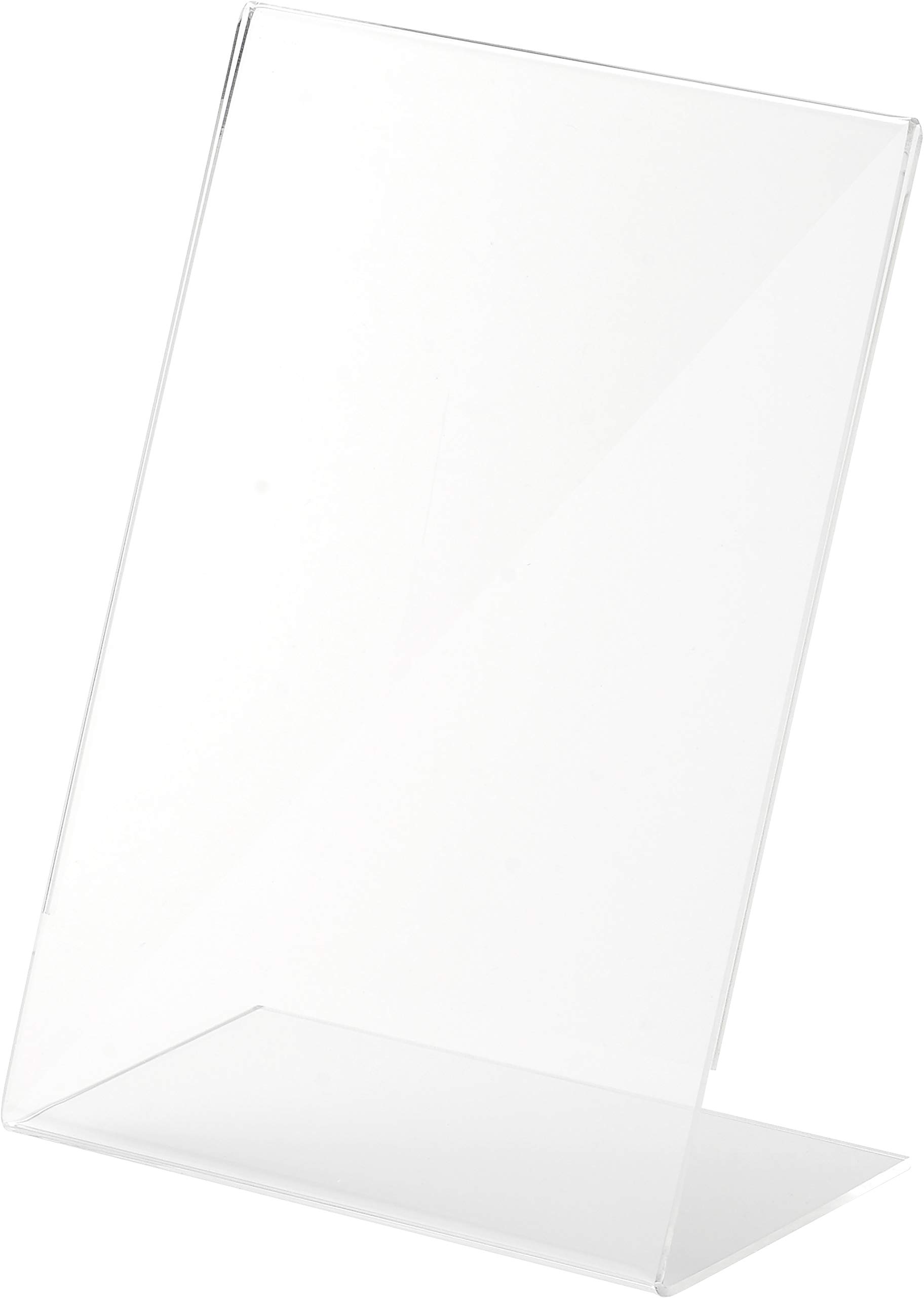 Menu Card Holder A4 Crystal Clear L-Shaped Stand