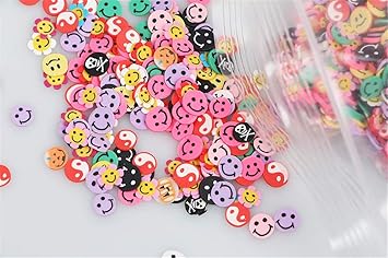 Miniature Sweets Fimo Clay Cane Slices Dollhouse Food Polymer Clay Canes Nail Art Deco Resin Craft 250pcs By Random
