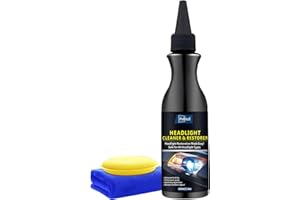 POLIXEL Headlight Cleaner & Headlight Restoration Kit - Instant Restores Oxidation, Yellowing, and Cloudy - Renew Headlights Back to Like New UV Protectant for All Cars Lamps - 3.4oz / 100ml